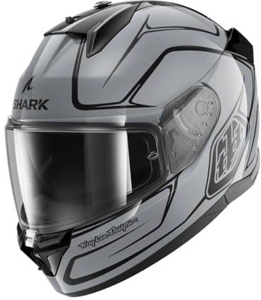 SHARK, Integraler Motorradhelm D-SKWAL 3 DRONE X TROY LEE DESIGN Silver Black Silver, XS