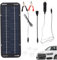 Unités de chargement de batterie de voiture 30w 12v Kit de panneau solaire RV Kit de charge de voiture à panneau solaire portable Kit de chargement de charge Solar Battery pour voiture, automobile, m
