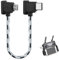 Cavo per telecomando da tipo C a Micro USB per DJI da 15 cm, compatibile con DJI Mavic Mini Mavic Pro Mavic Air Spark Droni 90 gradi USB C connettore cavo di ricarica cavo data nero