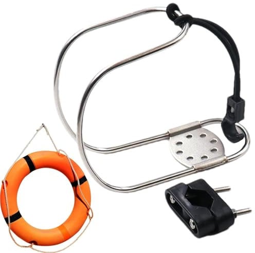 Supporto per salvagente, staffa per salvagente - Staffa salvagente regolabile in acciaio inossidabile | Supporto per salvagente resistente all'usura, supporto multiuso per salvagente per , yacht