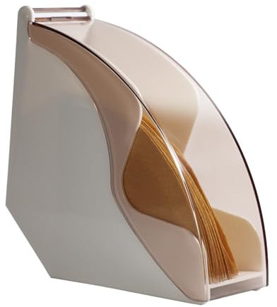Klein Kaffeefilterhalter Aufbewahrung Für Aufbewahrung Filtertütenhalter Staubdichter Papierhalter Filterpapierhalter für Home für Kaffeefilter Acryl Filterpapier Box (Weiß,Kunststoff)