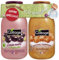 Cottage - Set di 1 doccia latte idratante ciliegia nera e pistacchio + 1 doccia scrub tenero caramello - Made in France - 250 ml + 270 ml
