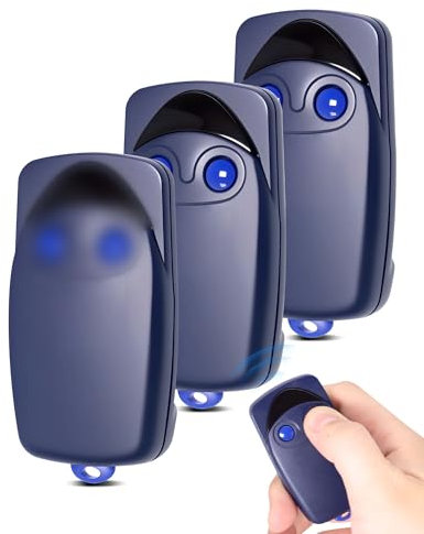 PNGOS - 433MHz Telecommande Portail pour N1ce FLO2, Flo4, FLO1, 2 Boutons, Fixed Code, Télécommande Tubauto avec Piles, pour 687368713