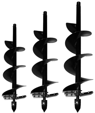 Kawapower Broca ahoyadora de acero de Ø 100, 150 y 200 mm (150 mm)
