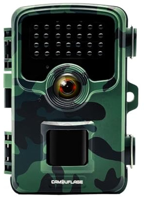 Camouflage - Piège Photo Nature HD Camouflage EZ2 Lite – Caméra 24 MP avec Vision Nocturne, détection Rapide 0,2s, étanche IP66 – Observation Faune Sauvage, Jardin, extérieur
