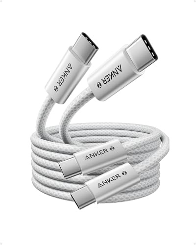 Anker 240W USB C auf USB C Kabel PD 3.1 [2 Stück 1,8m] | USB C Ladekabel Für iPhone 17 Pro Max/iPhone Air/16/15 Serie, Samsung Galaxy S25/S26, MacBook Pro/Air und iPad Pro/Air