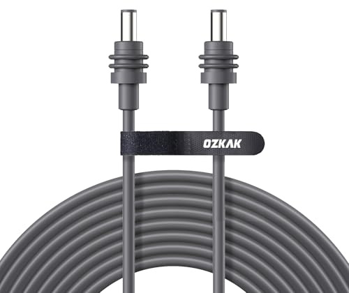 für Starlink Mini Kabel 18AWG DC zu DC Stromkabel mit wasserdichtem Anschluss, DC5521 Male auf Male Netzteilkabel für Starlink Mini, wetterfest -30°C bis 90°C für Outdoor & Camping, 15M