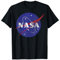 NASA Classic Blue Logo Distressed Vintage Graphic T-Shirt T-Shirt