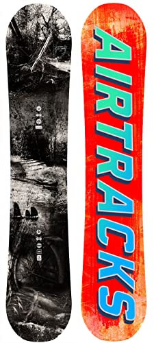 Airtracks Herren Snowboard Freeride Freestyle - Past&Future Hybrid Rocker Wide Snowboard 162 cm