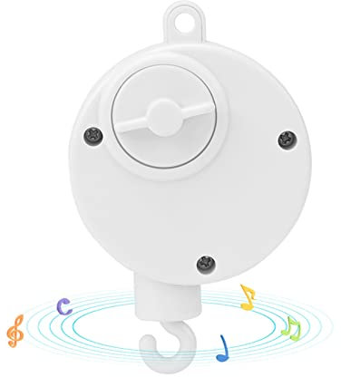 Bettglocke für Baby Kleinkinderbett hängende Glocke Spielzeug weiße mechanische Spieluhr entspannende süße Melodie