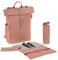 LÄSSIG Wickeltasche, Wickelunterlage, Kinderwagenbefestigung, Flaschenhalter nachhaltig produziert/GRE Rolltop Backpack, Braun (Cinnamon)