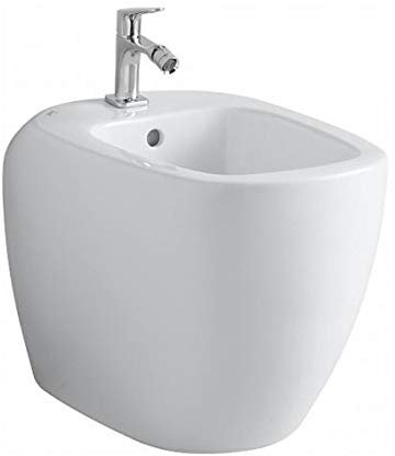 Keramag Citterio Bidet 500538011, mit Überlauf, bodenstehend, Weiss mit KeraTect