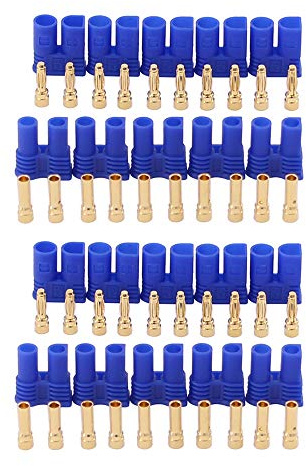 OliRC 10 Paar männlich weiblich EC2 Verbinder 2,0 mm Gold Bullet Bananen stecker für RC ESC Lipo Batterie Elektro Motor (C119-10)