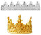 Newmemo Kronen-Kuchen-Fondant-Form, filigrane Tiara, Prinzessin-Krone, Barock-Stil, Süßigkeiten-Silikonform für Zuckerhandwerk, Ton, Hochzeitstortendekoration (L)