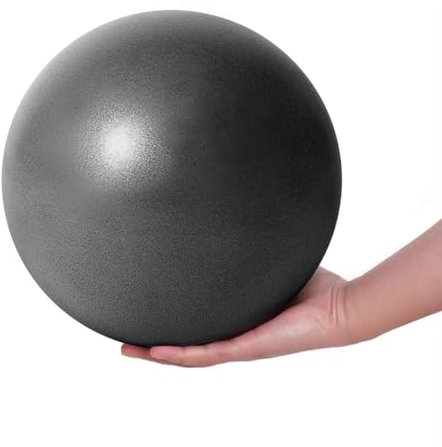 Fresion Gymnastikball Yoga Pilates Ball Kleine Übung Ball, 25cm Dicker Anti-Burst Gymnastikball, Weich Pilates Ball, Fitness Ball für Yoga,Heim, Büro,Sitzball, Schwarz