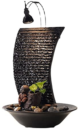 Fontaine d'Intérieur Fontaine de Table Petite Cascade Fontaine Décoration d'intérieur Fontaine Convient aux Cadeaux de Vacances d'anniversaire Meilleur Cadeau