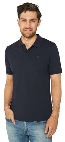 DANISH ENDURANCE Polo Hombre Manga Corta en Algodón Orgánico, 1 o 2 Pack, Azul Oscuro, 4XL
