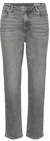 VERO MODA Damen VMLINDA HR MOM Jeans GU214 GA NOOS Hose, Medium Grey Denim, 29/30