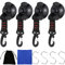 RUIJIE 4 Pezzi Ventosa per Campeggio Ancoraggio a Ventosa con Gancio di Fissaggio Ventosa Fissaggio Gancio a Ventosa per Bagagli,Ventosa Multifunzione per Auto,Tende da Campeggio(con 4 Gancio di S)