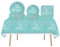 41Pcs Teal Shiny Glitter Birthday Party Tableware Decorations for Girls,Kids,Women Birthday-Disposable Party Tableware Set Teal Sliver Party Table Cloth,7inch,9inch Paper Plates,Napkins for Her Party