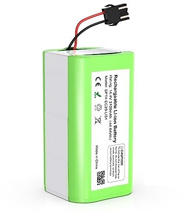 YAXRO Batería Recargable de Iones de Litio de 14.4V 3100mAh Compatible con Cecotec Conga 990 995 1090 Compatible con Ecovacs Deebot N79S N79 Eufy RoboVac 11 11S