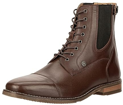 SUEDWIND FOOTWEAR Stiefeletten Florentina BZ Lace – Schwarz & Braun 37-44 | Leder-Reitschuhe mit Reißverschluss hinten, Schnürung, weiches Leder-Innenfutter, OrthoLite-Einlegsohle & Gummisohle