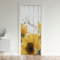 Loussiesd Sonnenblume Türvorhang 86x203cm für Tür Privatsphäre Wassercolor Botanische Zweige Schrank Vorhang für Innentür Raumteiler für Floral Verdunkelung Verdunkelungsvorhang Natur