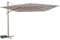 Hespéride - Parasol Déporté Carré Melhia Lin et Argile 3 x 3 m Anti-rouille Acier Tissu Déperlant Inclinable Protection Soleil pour Jardin Terrasse