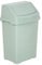 JMS we create smile 8L/25L/50L Litre Swing Lid Bin Waste Recycle Plastic Dustbins Kitchen, Home, Office, Bathroom Rubbish Trash Refused Bins (Silver Sage, 50L)