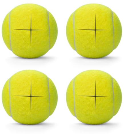 ANCKNE Walker Tennisbälle, vorgeschnittene Tennisbälle für Spaziergänger, 4 Stück, Universal-Beine, vorgeschnittene Gleitbälle, strapazierfähig, langlebig, Filz-Pad, Gleitabdeckungen (gelb)