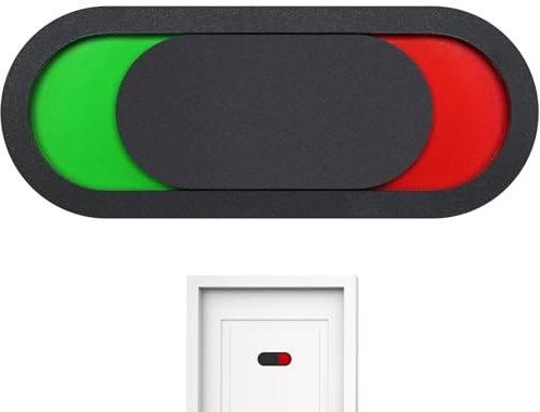DIYEAH Vacant Occupied Privacy Sign - Vacant Occupied Door Indicator Sign for Home Office Restroom Hotel Conference Hospital Slider Tells Whether Room Vacant or Occupied