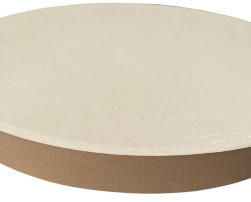 BABOSSA Pizzastein für den Grill | Ø32x3cm – Hochwertiger Cordierit Backstein – Knuspriger Boden, vielseitig geeignet für Pizza, Brot und mehr – Perfekte Ergebnisse und einfach zu Reinigen