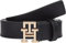 Tommy Hilfiger Damen Gürtel Logo 2,5 cm Ledergürtel, Schwarz (Black), 90 cm