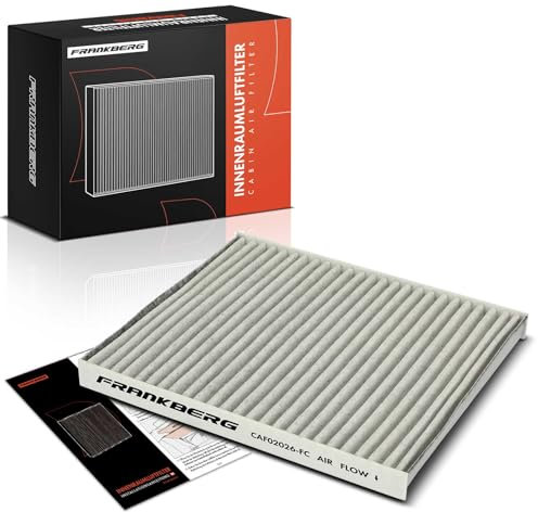 Frankberg Innenraumfilter Pollenfilter mit Aktivkohle Kompatibel mit Astra G T98 1998-2009 Astra G Caravan T98 1998-2004 Astra G CC T98 1998-2009 Replace# 08974-00850