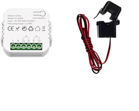 Für Smart Electric Meter, Für Tuya For Smart Life For ZigBee Energy Monitor With Clamp CT, Echtzeit-Stromwandler App Control Monitor Gerät (1CT)