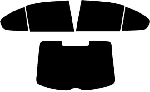 Window-Tint.co.uk Pre Cut Window Tint for Skoda Octavia 5-door (Facelift) - 2009 to 2012 - Rear Windows 20% Dark Smoke