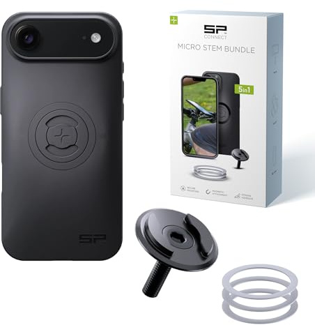SP CONNECT Micro Stem Bundle | SPC+ | für iPhone Air | Handy Halterung für den fahrradlenker | Smartphone Halterung Fahrrad | handyhalter