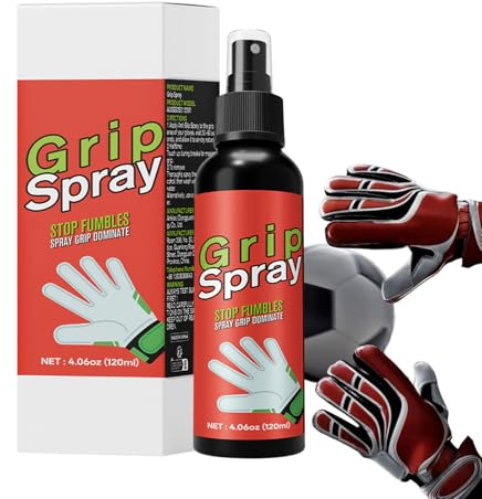 kivrimlarv Glove Glue Goalkeeper - Football Grip Booster Spray for Goalies | 120ml Washable Sticky Spray for Youth Training, Winter, Indoor Courts, Competitive Matches, Catching and Sports Practice