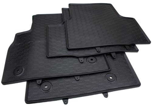 Gummimatten kompatibel mit Astra K Bj. 2015-2021 Automatten vorne + hinten | Fußmatten in Premium Qualität 100% passgenau Waben Design Allwetterschutz Schmutz, Schnee & Feuchtigkeit 4-teilig rutschfest