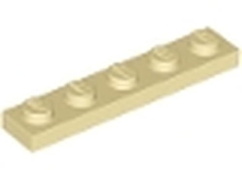 LEGO Plate 1 x 5 – Choose Your Colour (Part 78329) (Tan, 10, count)