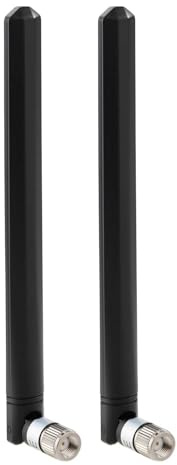 Superbat WiFi 6E Antenna RPSMA Male 4dBi Mimo Dual Band 2.4/5/5.8GHz 2Pcs | for WiFi Router, PCIe Card, IoT/ WLAN Module, IP Security Camera, PC Desktop, USB Bluetooth Dongle, FPV Device