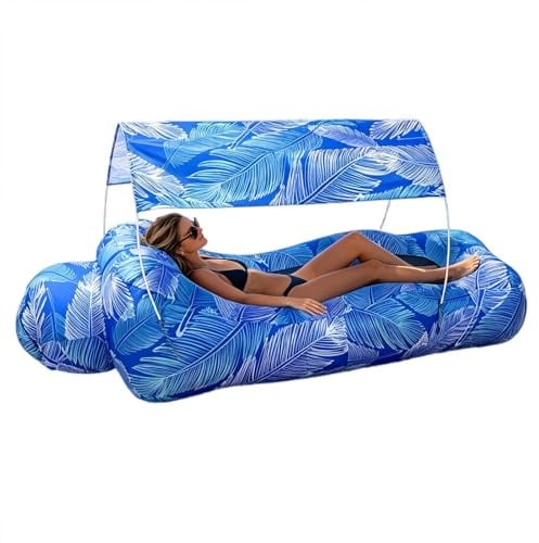 Fauteuil Gonflable pour la Plage, Canapé Gonflable avec Pare-, Chaise Longue Portable avec Rangement Intégré, pour Le Camping la Plage Le Jardin Les Vacances la Randonnée Les Voyages en Plein