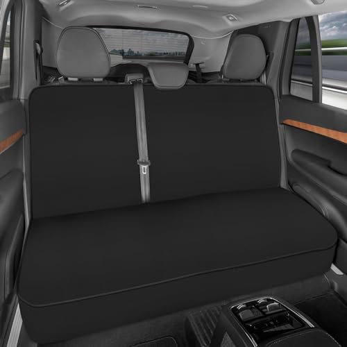 Motor Trend BDK AquaShield Autositzbezug für Rückbank, wasserdicht, Neopren, gepolstert, Schwarz, idealer Autositzbezug für Kinder, Hunde, universelles Design für Auto, LKW, Van, SUV