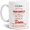 Tasse mit Spruch Stolze Praktikantin Eines Ungeheuer Fantastischen Teams Weiss - Abschieds-Geschenk/Büro/Arbeit