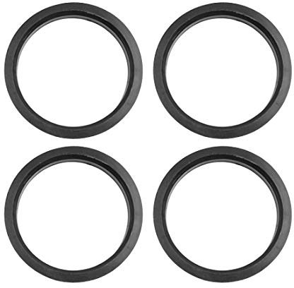 sourcing map 4stk.Radnaben Zentrierringe Kunststoff Zentrierung für Radnabe 73.1 zu 63.4 mm Schwarz