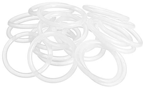 sourcing map 20 Stück Silikon O-Ring Versiegelung Dichtungsring 33mm AD 27mm ID 3mm Breite Weiß