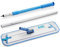 E-Cloth Deep Clean Mikrofaser-Wischmopp, zusammenklappbar, Griff: ausziehbar 99,1 cm bis 129,5 cm, Staubkopf: 45,7 x 14 cm, Blau und Silber