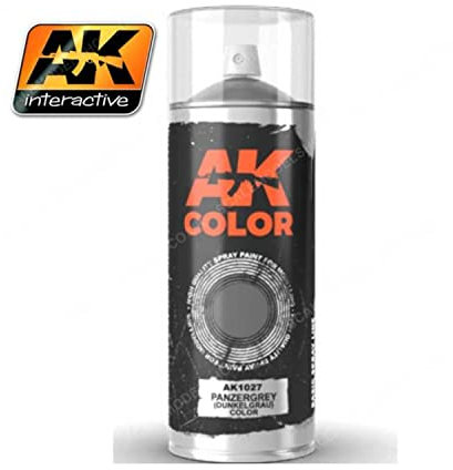 AK Interactive Panzergrey Dunkel Grab Color Spray Farben