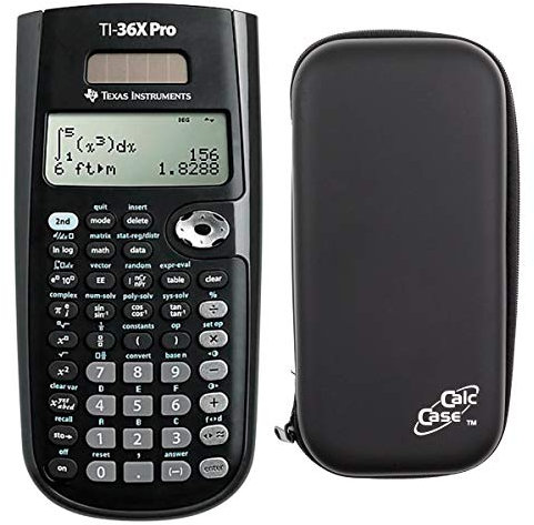 TI-36 X Pro Texas Instruments Schulrechner und CalcCase Schutztasche