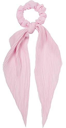 styleBREAKER 04027014 Élastique à cheveux plissé avec nœud Style rétro Rose